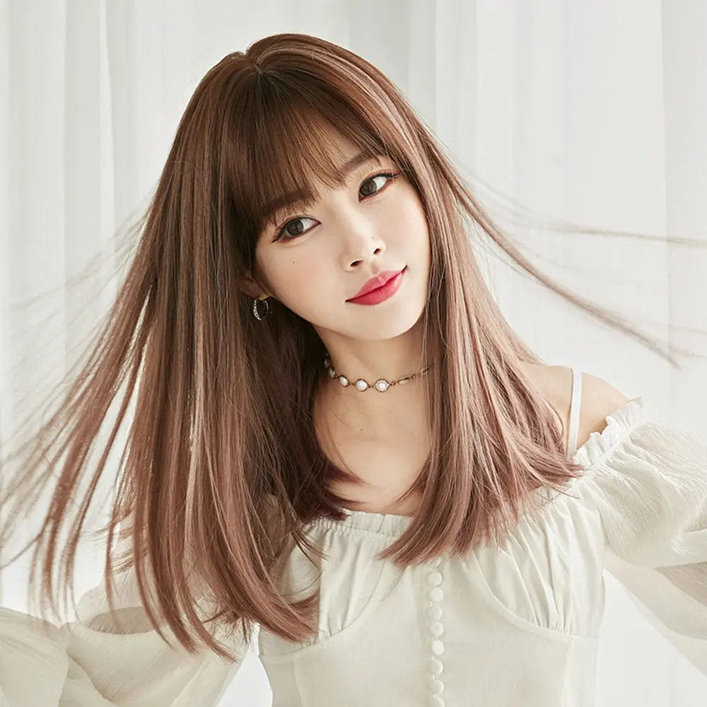 7JHH Ombre Straight Wigs With Bangs