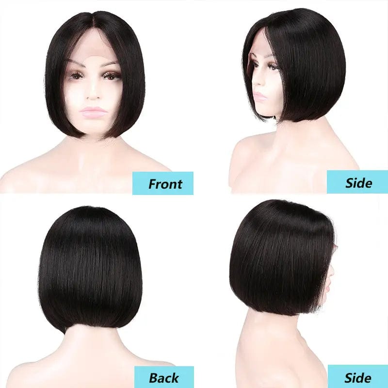 8-14'' Peruvian Human Hair HD Lace Front Short Bob