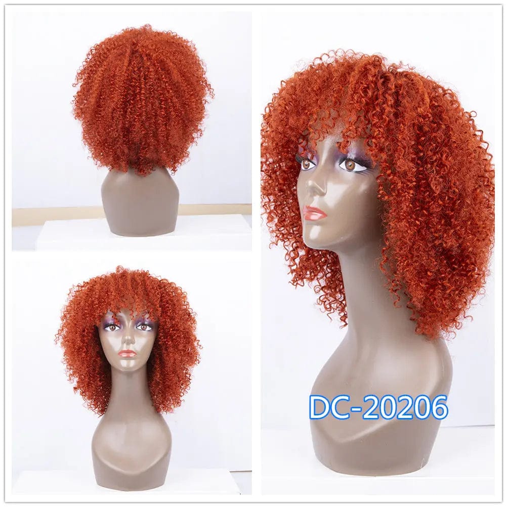 8 Inch Afro Kinky Curl African Hair Red