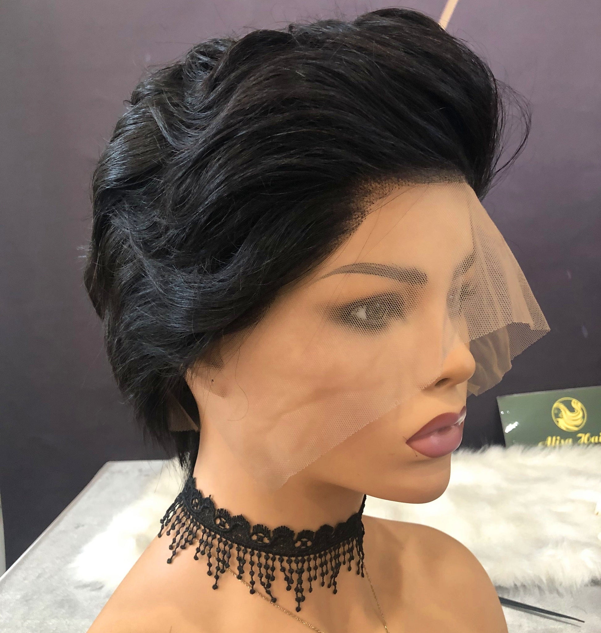 8 Inches / 13*3.5 lace front wig Daily Wearing Short Pixie Cut Human Hair Wigs Virgin Brazilian Cuticle Aligned Lace Front Wig For Woman