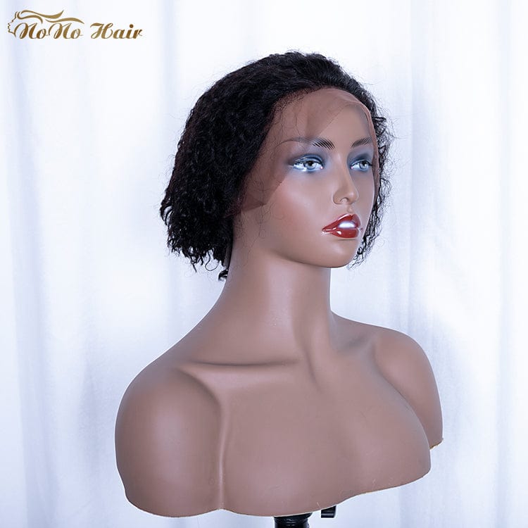 8 Inches / curly 8 Inches Lace Frontal Pixie Cut Wig Curl Wigs Human Hair Lace Front Brazilian 13*4 13*6 Swiss Transparent Lace Wigs