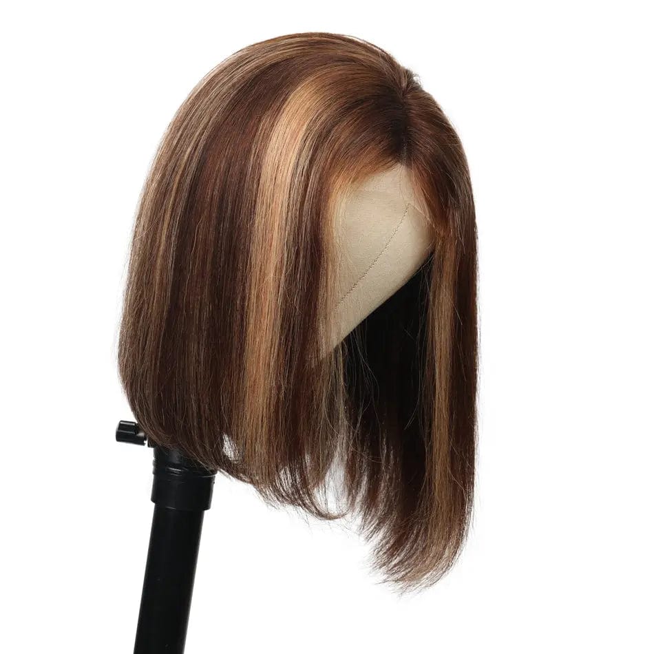 8 Inches / Highlight Bob Raw Indian Highlight 100% Human Hair