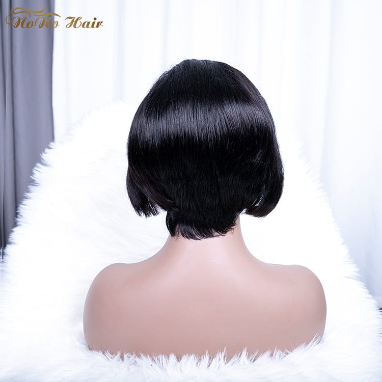 8 Inches Lace Frontal Pixie Cut Wig Curl Wigs Human Hair Lace Front Brazilian 13*4 13*6 Swiss Transparent Lace Wigs