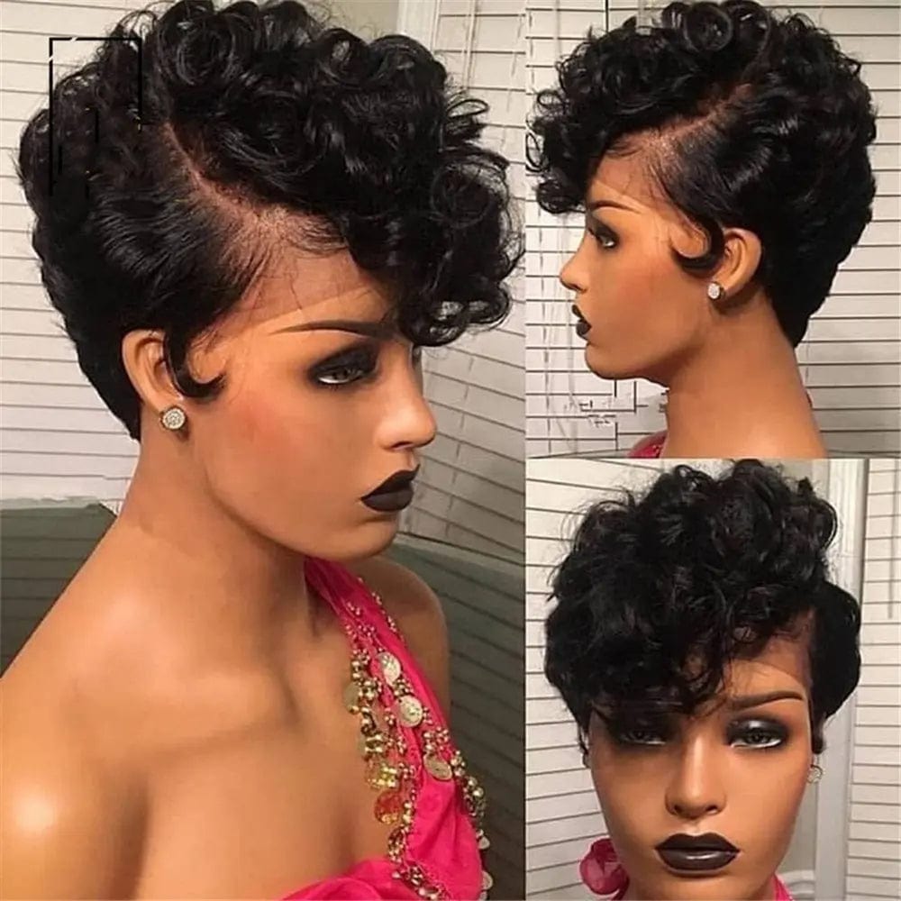 8 Inches / Natural 3 100% Virgin Brazilian Beautiful Short Bob Wigs