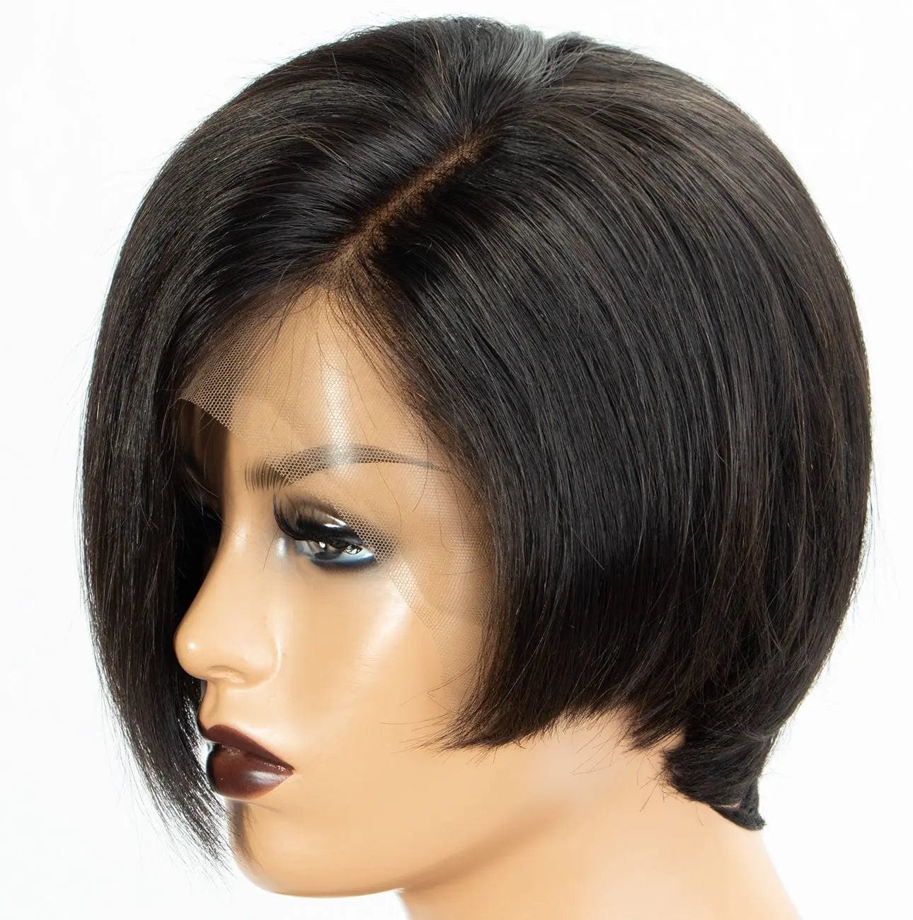 8 Inches / Natural Colour Deep Parting 150% High Density 8 inch Wig