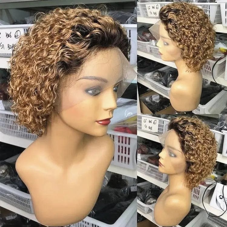 8 Inches / OMBRE 7 100% Virgin Brazilian Beautiful Short Bob Wigs