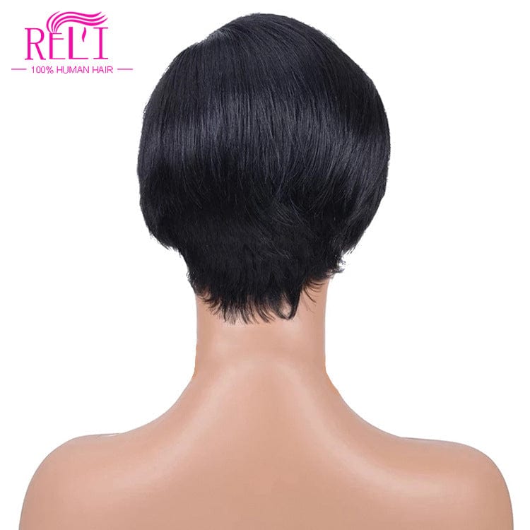 8 Inches / Pixie Wig Hot Sell Indian Hair Short length Cheap Human Hair Pixie Cut Wig