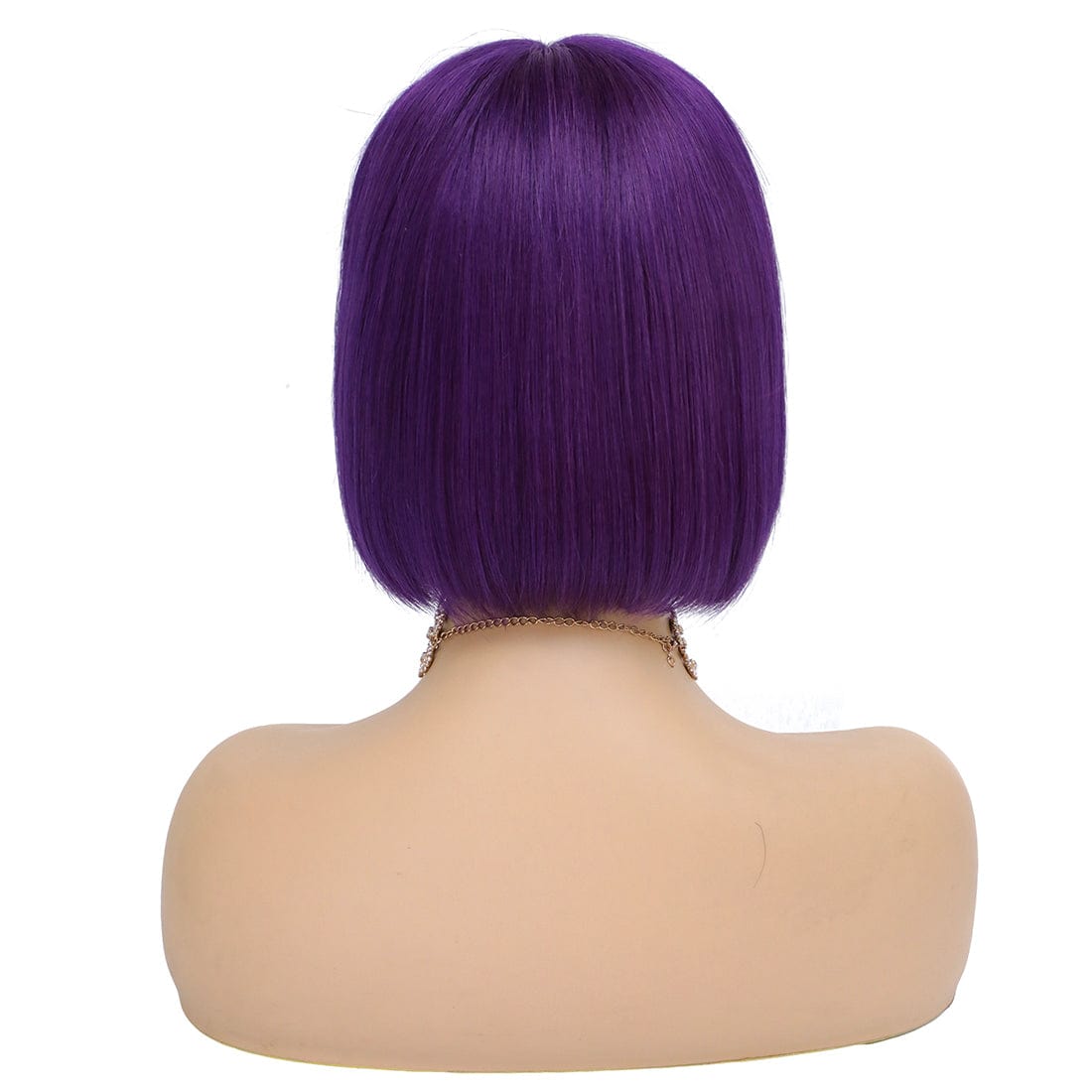 8 Inches / Purple# YBRWIG China Virgin Human Hair Lace Frontal Straight Bob Wig for Black Women Wigs Pre Plucked with Baby Hair Free eyelashes