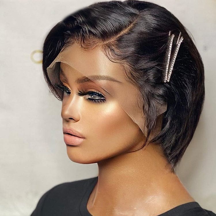 8 Inches / straight pixie wig Top Quality Short Pixie Cut Wig, Pixie Wigs Human Hair, Cheap Price Pixie wigs for Black Women