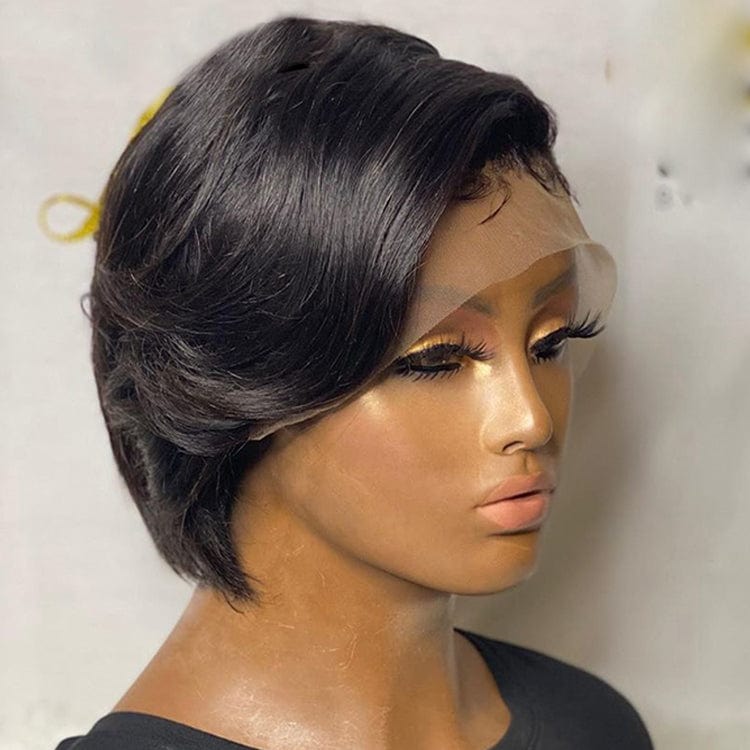 8 Inches / straight pixie wig Top Quality Short Pixie Cut Wig, Pixie Wigs Human Hair, Cheap Price Pixie wigs for Black Women