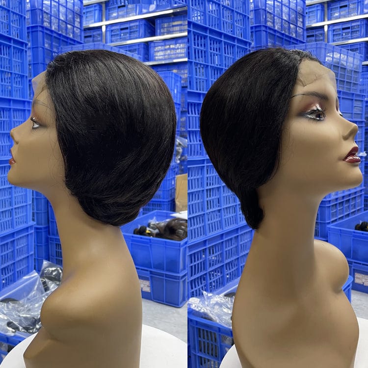 8 Inches / straight pixie wig Top Quality Short Pixie Cut Wig, Pixie Wigs Human Hair, Cheap Price Pixie wigs for Black Women