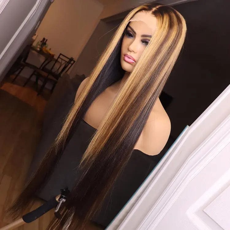 8 Inches / # style7 Customized Texture Long 40 Inches Honey Brown Wigs