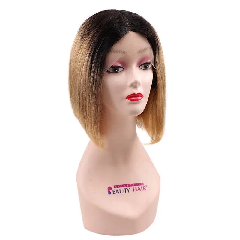 8 Inches / T1B-27 8-14'' Peruvian Human Hair HD Lace Front Short Bob