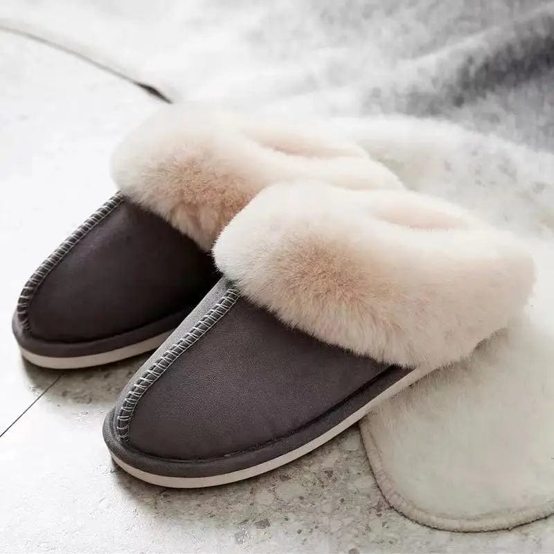 9.5 / silver Plush Warm Home Lightweight Soft Comfortable Winter Women's Cotton snow boots