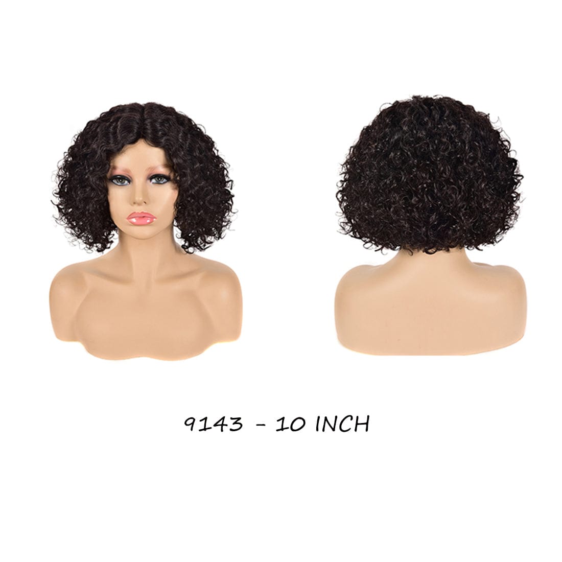 9143-10Inch Peruvian Human Hair Lace Front Closure Short Bob Wig High quality Human Hair Bob Peruvian Wigs for Black Women Free eyelashes