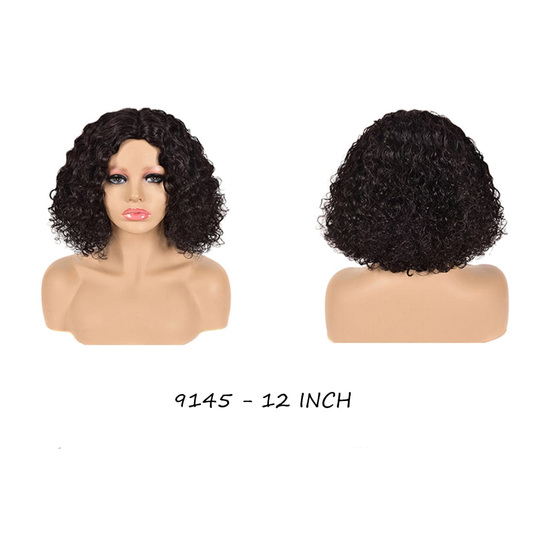 9145-12Inch Peruvian Human Hair Lace Front Closure Short Bob Wig High quality Human Hair Bob Peruvian Wigs for Black Women Free eyelashes