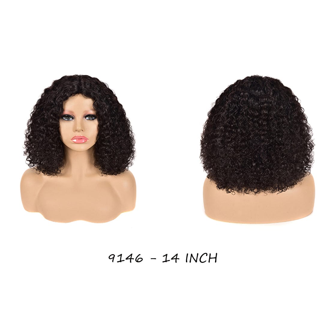 9146-14Inch Peruvian Human Hair Lace Front Closure Short Bob Wig High quality Human Hair Bob Peruvian Wigs for Black Women Free eyelashes