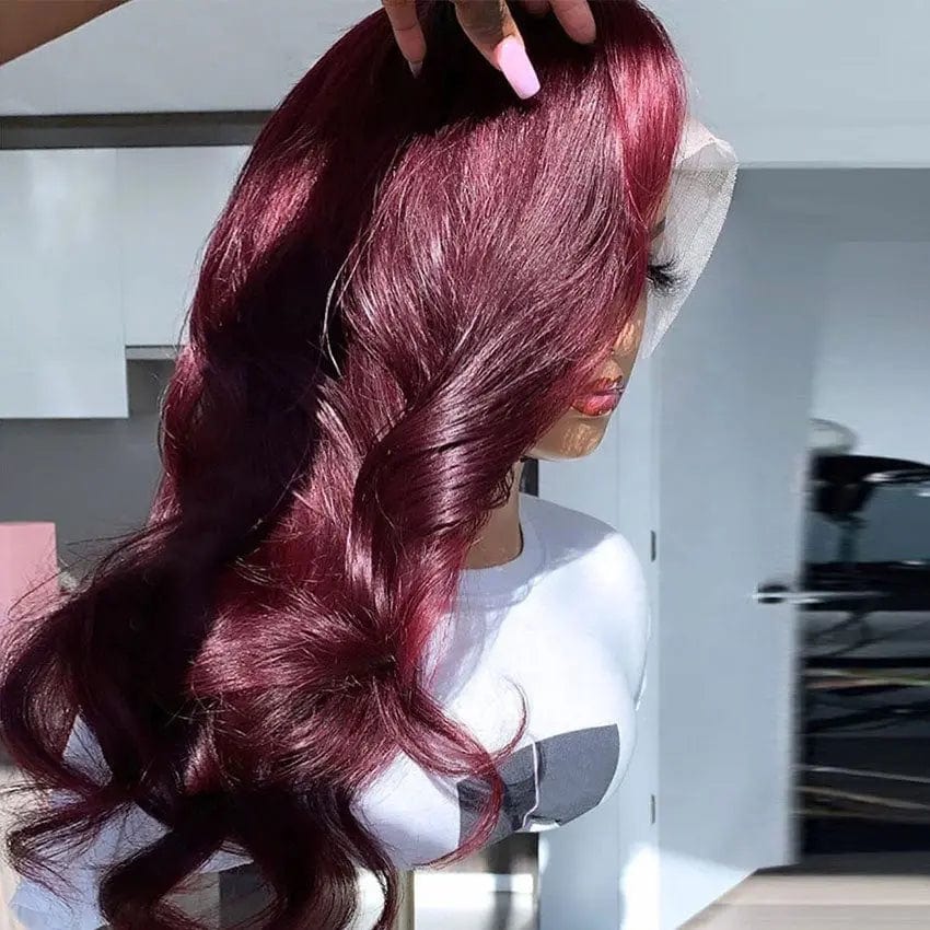 99J Dark Wine Loose Wave Wig