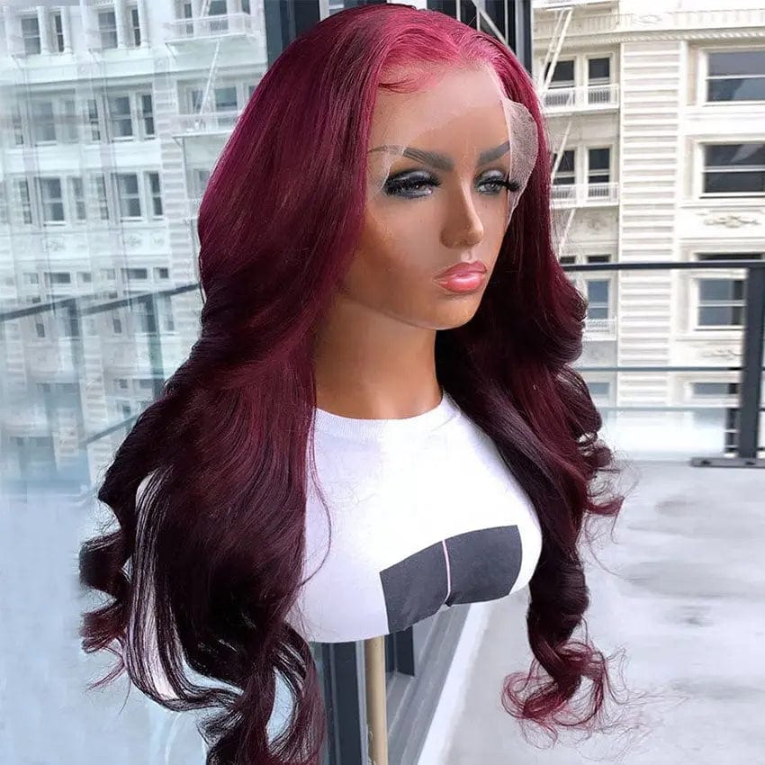 99J Dark Wine Loose Wave Wig