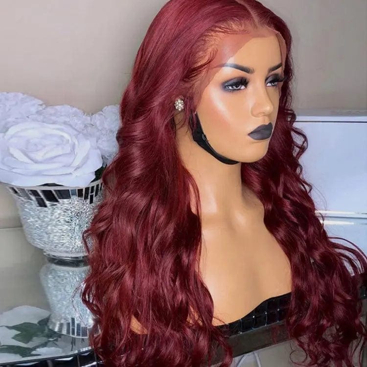 99J Dark Wine Loose Wave Wig