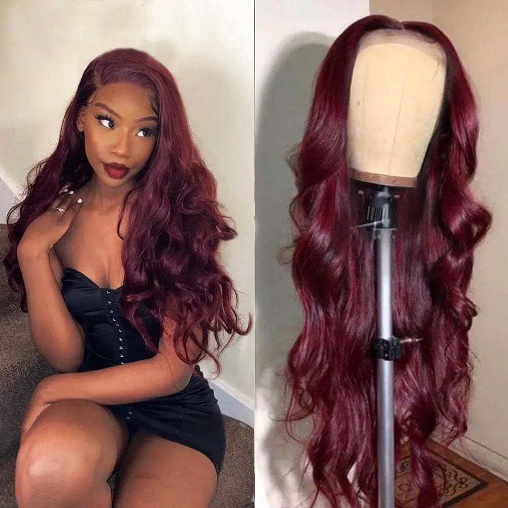 99J Dark Wine Loose Wave Wig