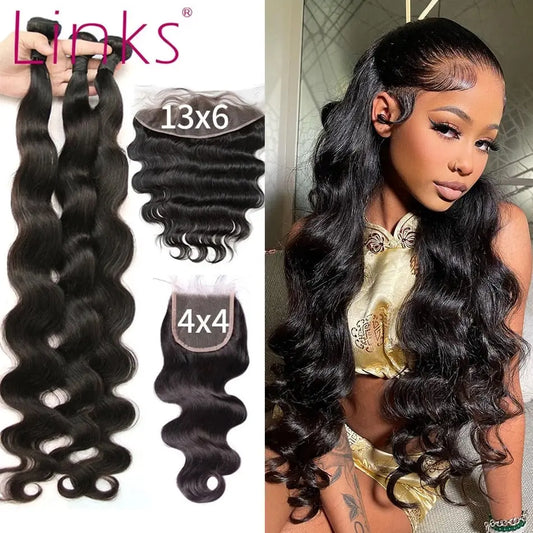 Links 28 30 Inch Body Wave 3 4 Bundles - SN Wigs & More