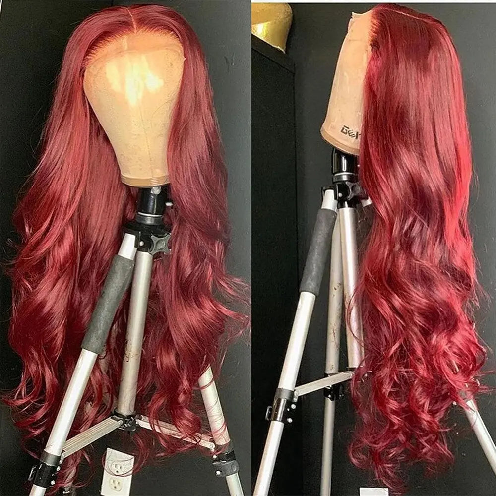 Body Wave Ombre IB red Lace Front Wig - SN Wigs & More