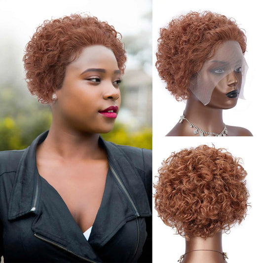 curly pixie cut lace wig - SN Wigs & More