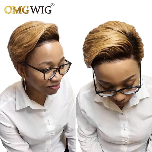 Chinese Remy Straight Short Human Hair - SN Wigs & More