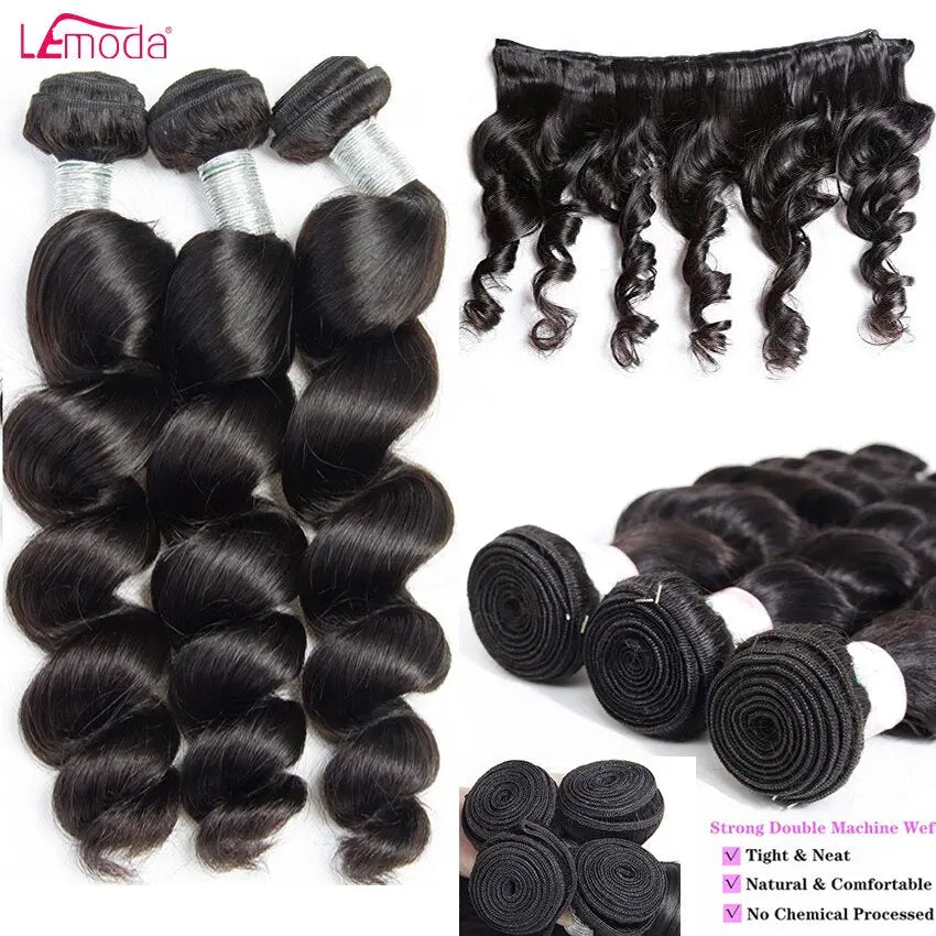 30 Inch Loose Deep Wave Bundles - SN Wigs & More