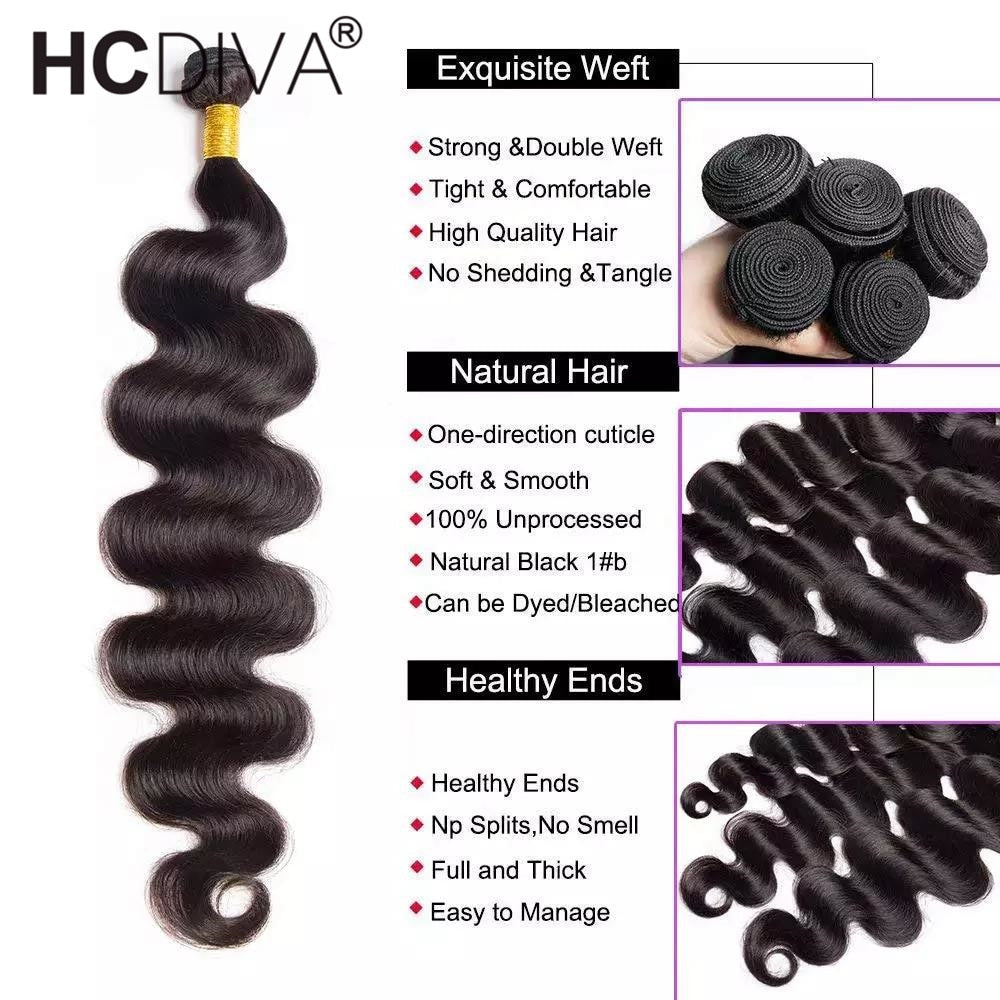 Indain Body Wave Human Hair Bundles 1/3/4 Bundles 100% Human Hair Extensions 10--40 inch body wave Hair Bundles Wholesale Price - SN Wigs & More