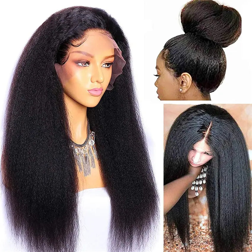 13x4 Afro Kinky Straight Lace Hair Wigs - SN Wigs & More