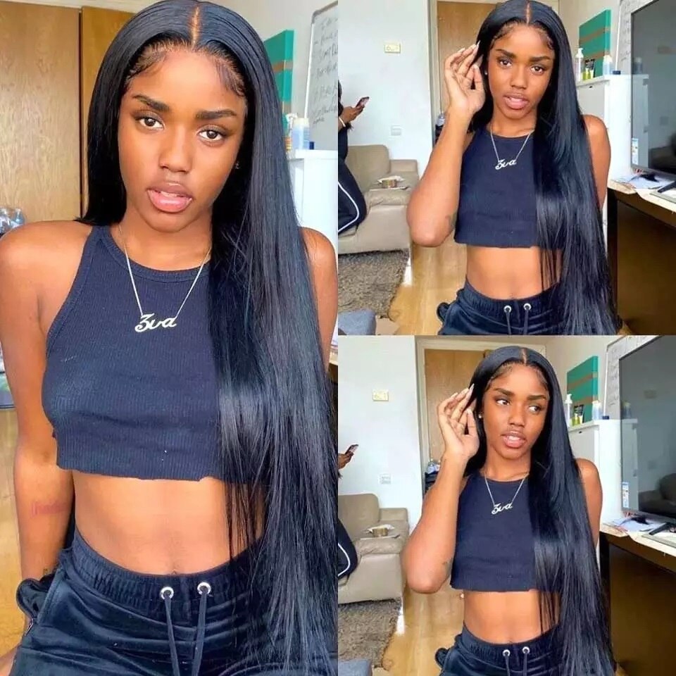 Straight Lace Front Wig With Baby Hair Human Hair For Black Women 13x4 Lace Front Wig 4x4  Closure Wig Straight Human Hair Wigs - SN Wigs & More