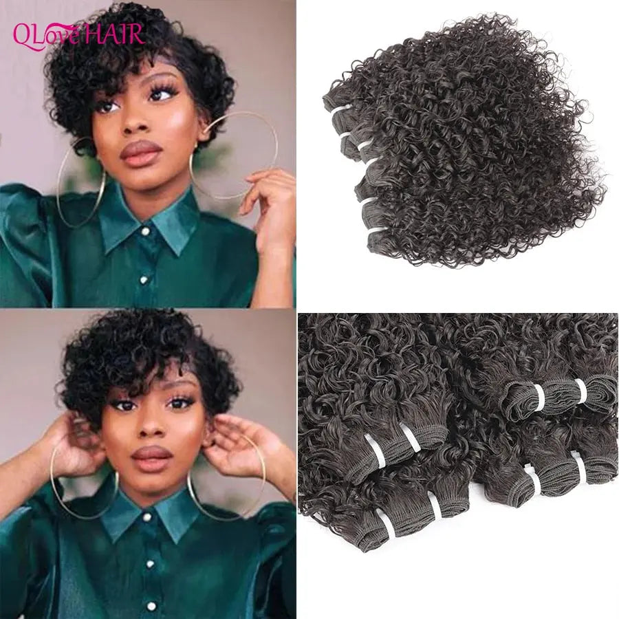 Pixie Curls Human Hair bundles - SN Wigs & More