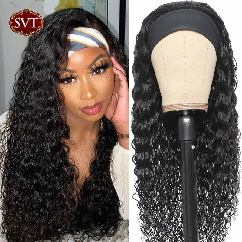 SVT Water Wave Curly Human Hair Wigs - SN Wigs & More