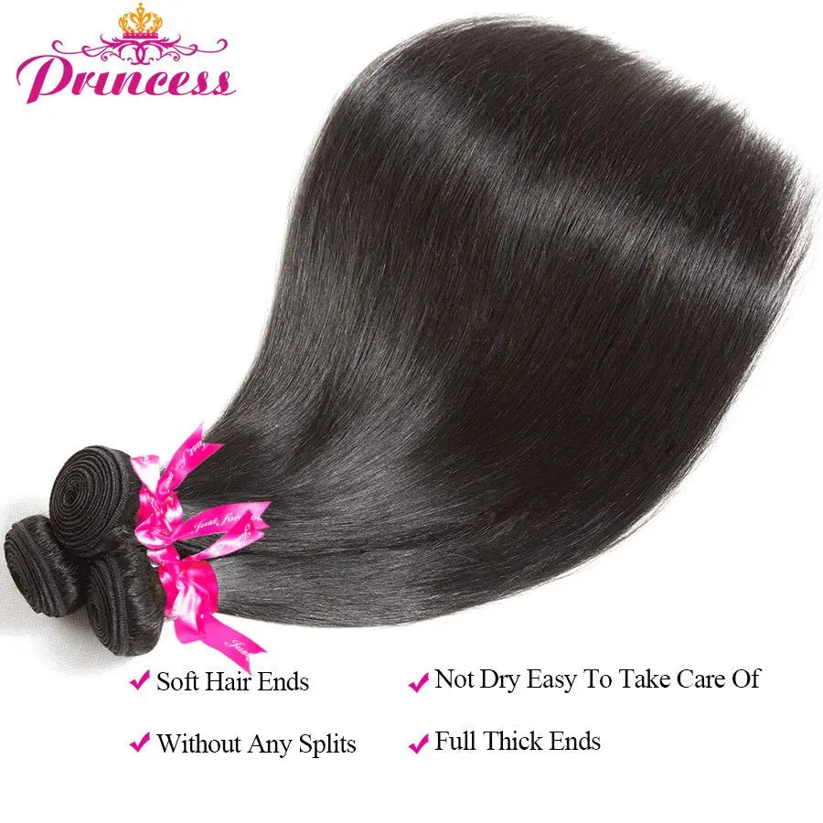 Princess Peruvian Straight Hair 3 Bundles - SN Wigs & More