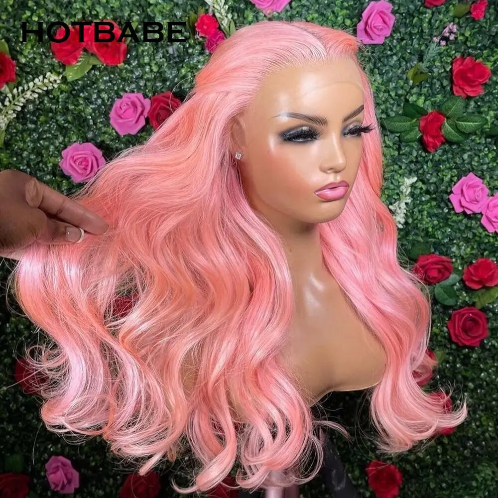 Pink Wig 13x6 Transparent Lace Front - SN Wigs & More