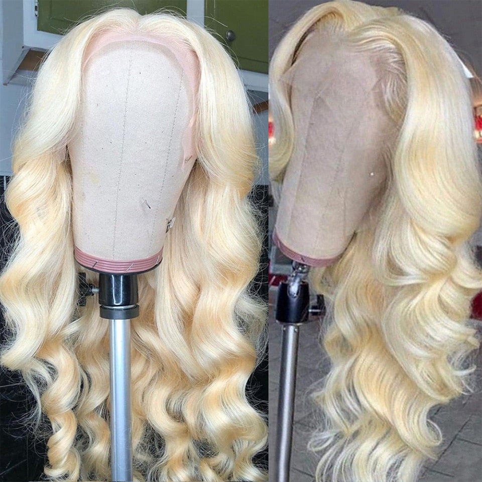 613 Blonde Lace Front Wig Human Hair HD Transparent 13x4 13x6 Body Wave Lace Frontal Wigs For Women 4x4 Closure Wig Remy Hair - SN Wigs & More