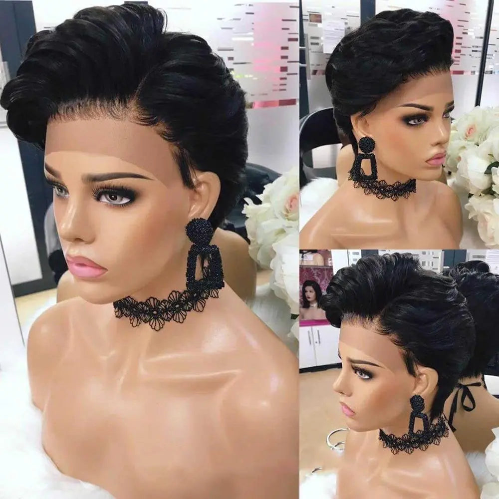 Chinese Remy Straight Short Human Hair - SN Wigs & More