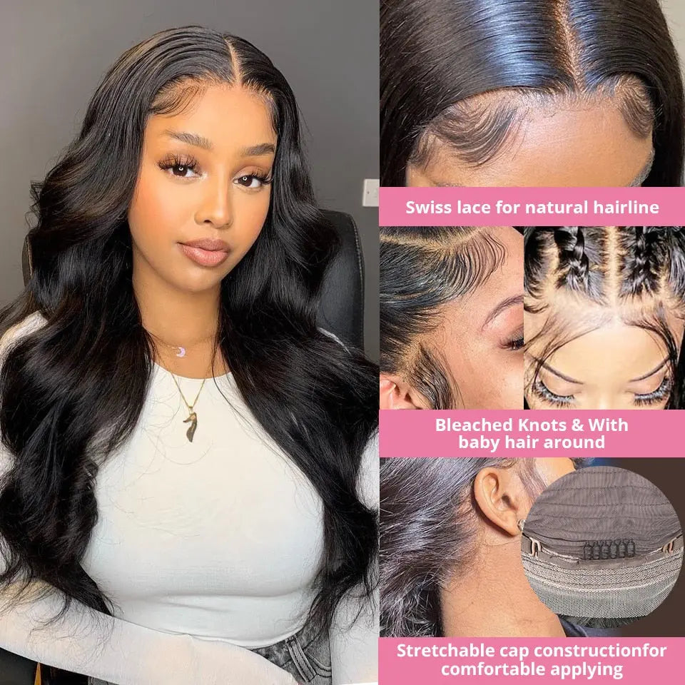 30 40 Inch Body Wave 13x4 Lace Hair Wigs - SN Wigs & More