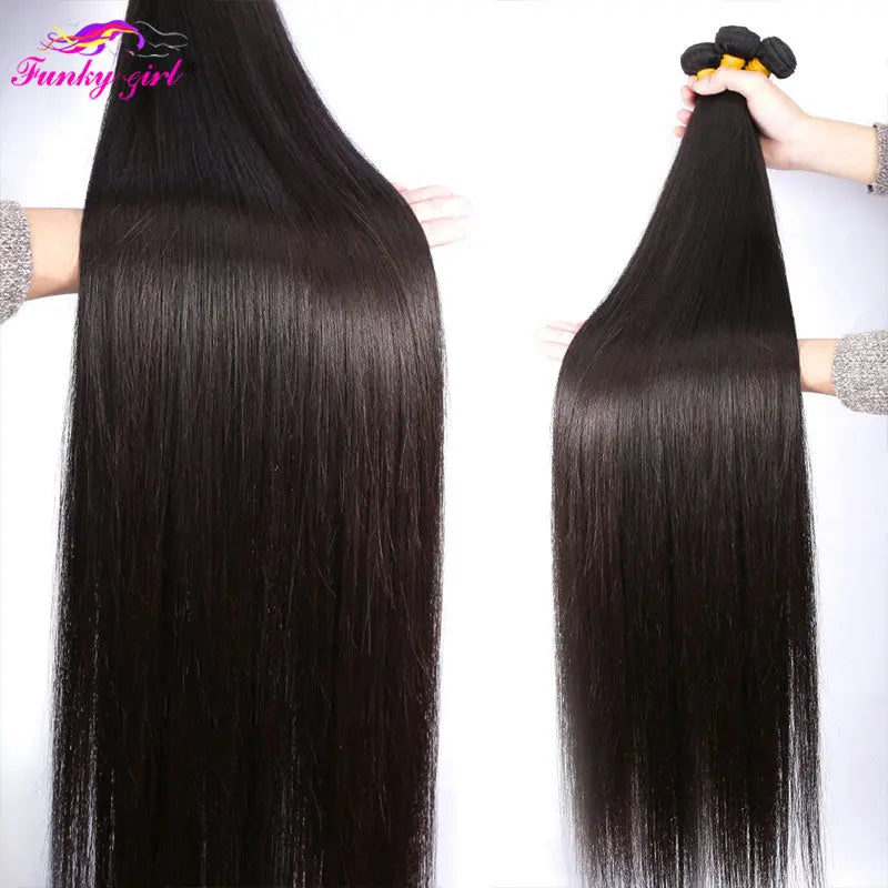 30 32Inch Peruvian Bone Straight Bundles - SN Wigs & More