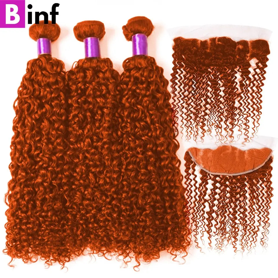 Ginger Bundles With Closure Orange - SN Wigs & More