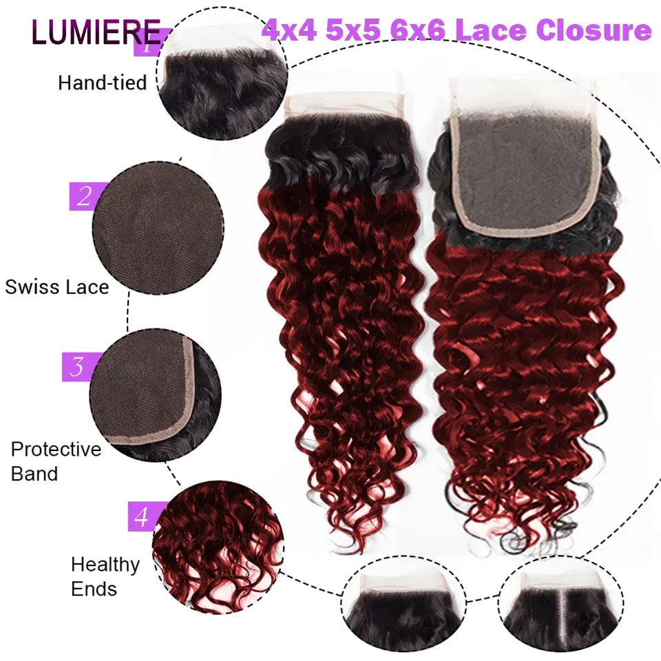 1B/99J Colored Water Wave Bundles - SN Wigs & More