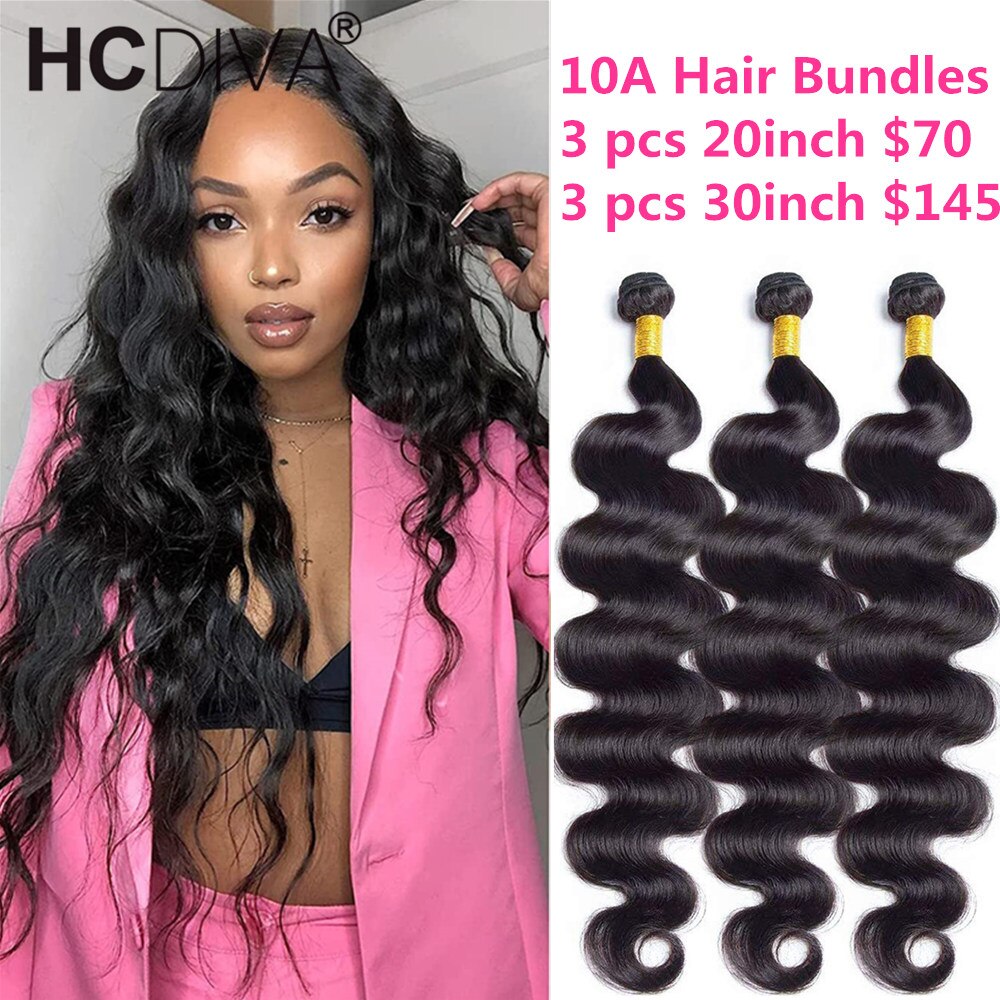 Indain Body Wave Human Hair Bundles 1/3/4 Bundles 100% Human Hair Extensions 10--40 inch body wave Hair Bundles Wholesale Price - SN Wigs & More