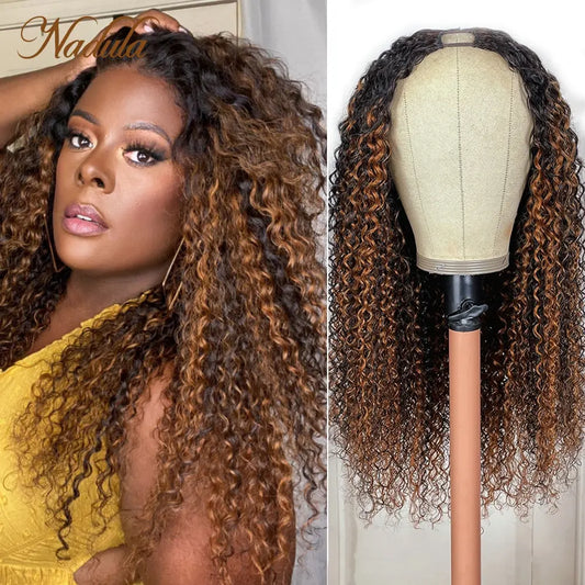 Nadula Hair Highlight Brown Curly Hair - SN Wigs & More