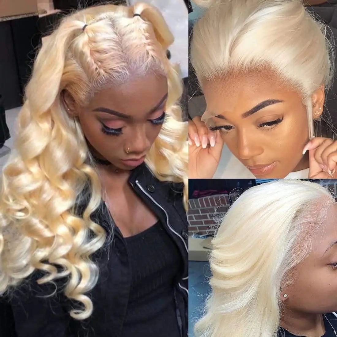 613 Blonde 4x4 5x5 Lace Closure Wig - SN Wigs & More