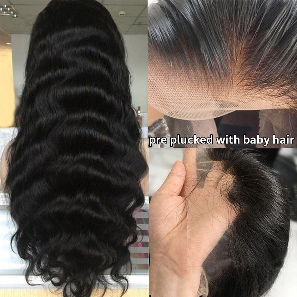 Luvin 30 32 40 Inch Body Wave 13x6 Lace Frontal Wigs  Glueless Human Hair Front Wig Natural Brazilian Remy For Women - SN Wigs & More