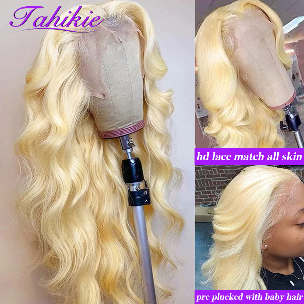 613 Blonde Lace Front Wig Human Hair HD Transparent 13x4 13x6 Body Wave Lace Frontal Wigs For Women 4x4 Closure Wig Remy Hair - SN Wigs & More