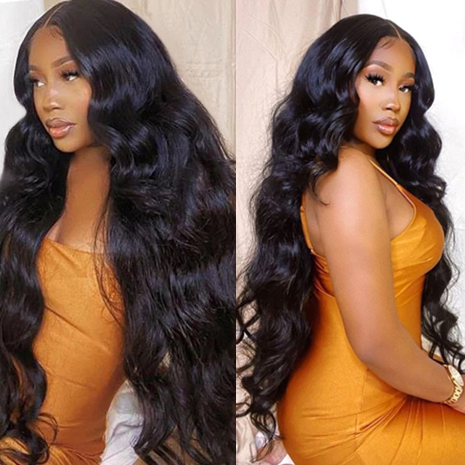 Body Wave Lace Front Wig 13x4 Lace Frontal Human Hair Wigs For Women 30 32 Inch Brazilian Hair 13x6 Loose Water Wave Closure Wig - SN Wigs & More