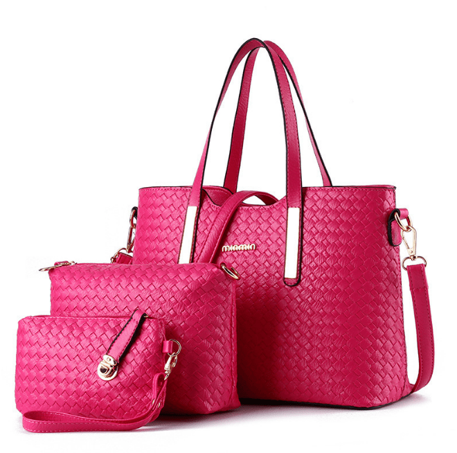 A1014  3 piece set bags 2 purse and handbags bags women handbags ladies combination bags